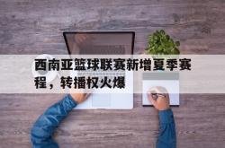 问鼎娱乐下载-西南亚篮球联赛新增夏季赛程，转播权火爆